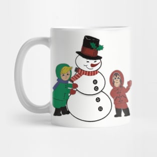 Snowman with Kids Mug